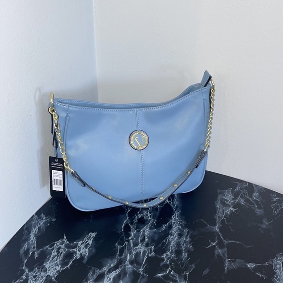 Women’s Handbags VERA NEW YORK Rita Hobo Bag Denim Blue NEW - Picture 3 of 6